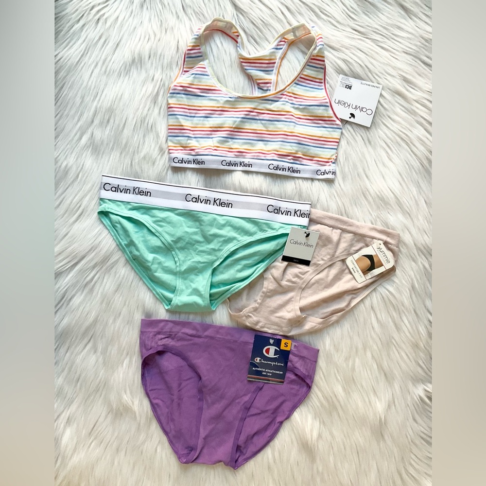 Calvin Klein, Yummie, Champion Bralette & Panty Set, S